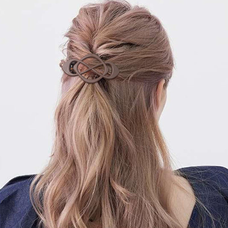 Ymapinc 2Pcs French Hair Barrettes Clip for Women, Vintage Snap for Thick Barrettes Thin Elegant Hair Accessories Hairpin Clips - Image 3